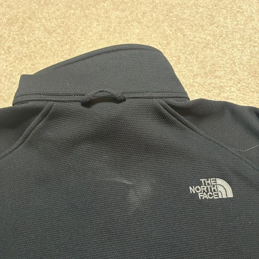 The North Face TKA Stealth Jacket Mens Large‎ Black Fleece Softshell Zip Outdoor